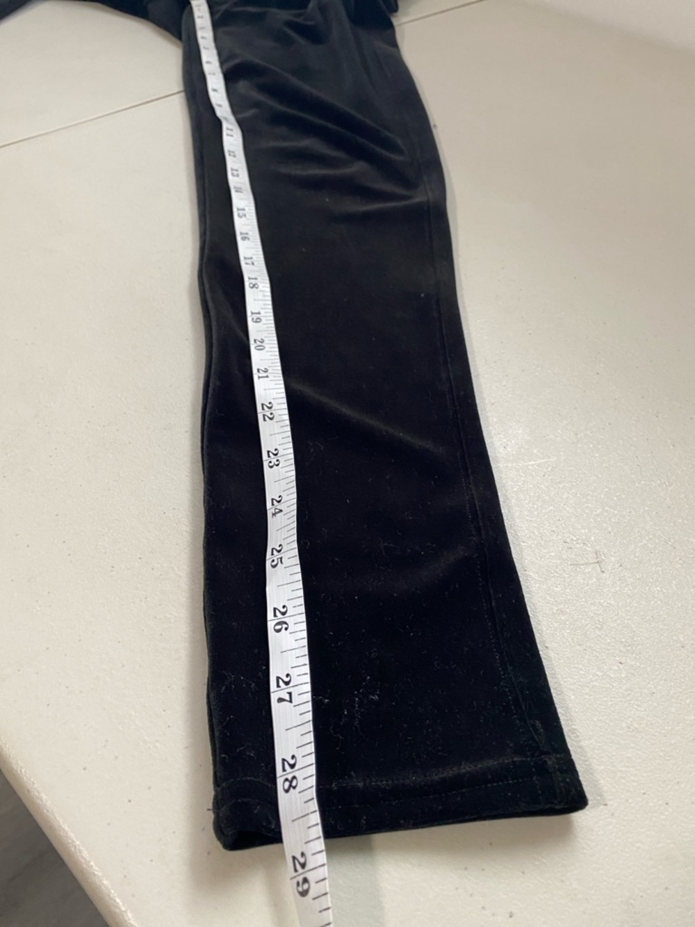 SPANX Very Black Classic High-Waist Velvet Leggings Large - Picture 9 of 12